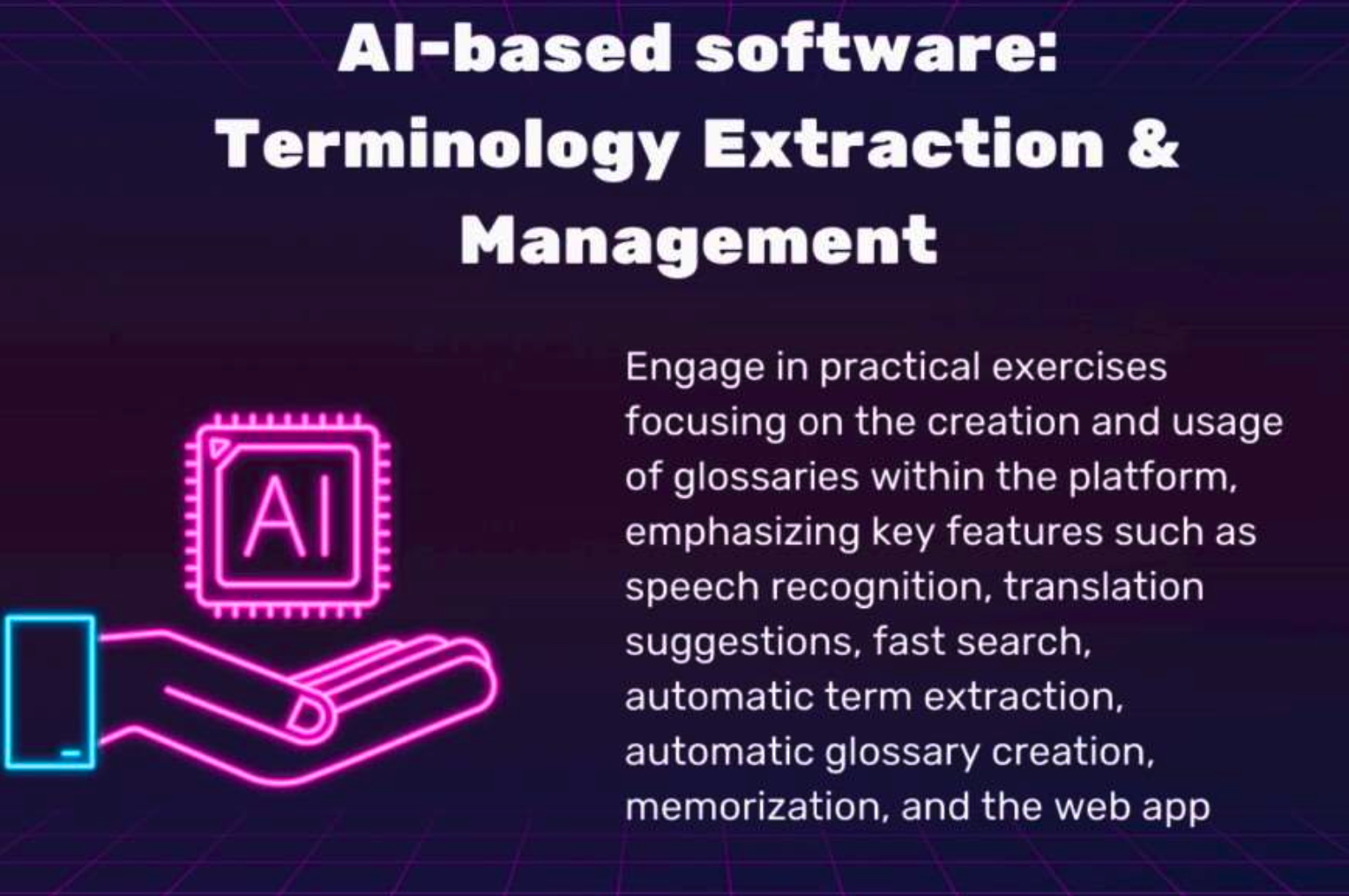 AI Based Software: Terminology Extraction & Management